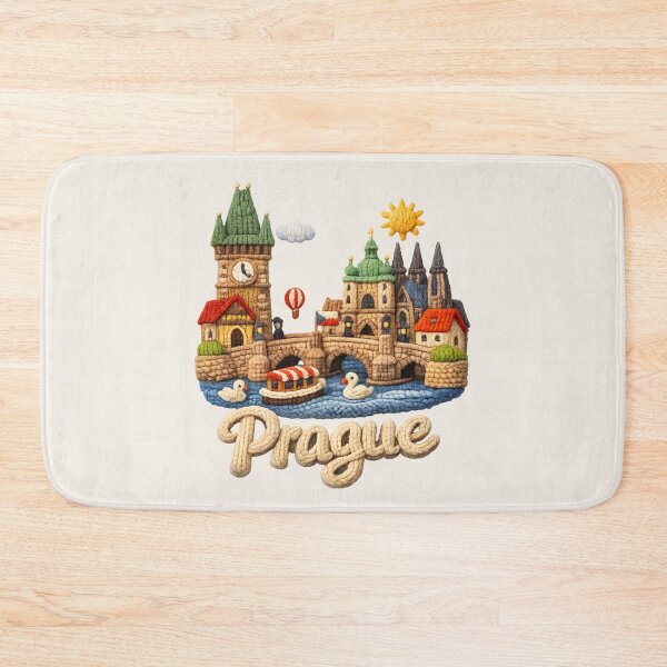 Item preview, Cute Knitted Prague Landmark | Handmade Yarn Knit Travel Souvenir designed and sold by Moons Studio.