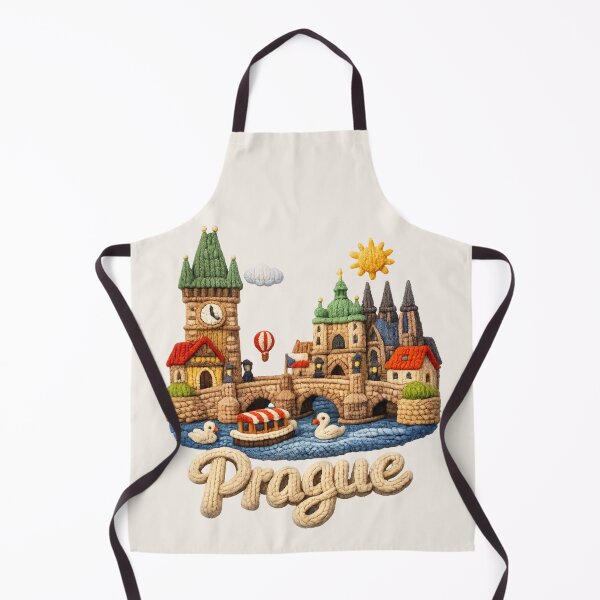 Item preview, Cute Knitted Prague Landmark | Handmade Yarn Knit Travel Souvenir designed and sold by Moons Studio.