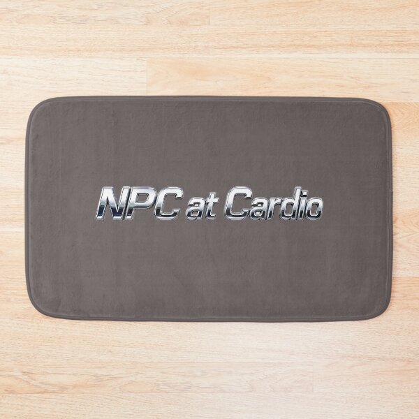 Item preview, NPC at Cardio – Funny Gaming & Gym Typography Design designed and sold by ManggaeJM.