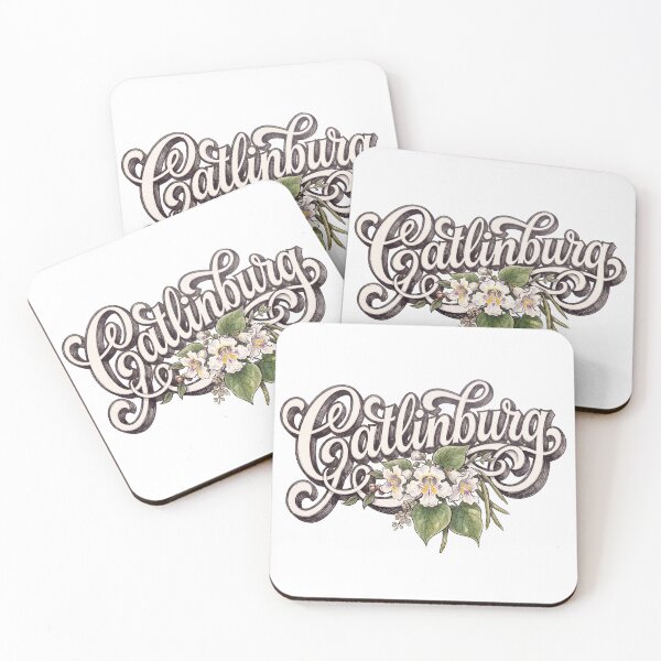 Item preview, Gatlinburg Tennessee Vintage Floral Lettering designed and sold by castillomiami.