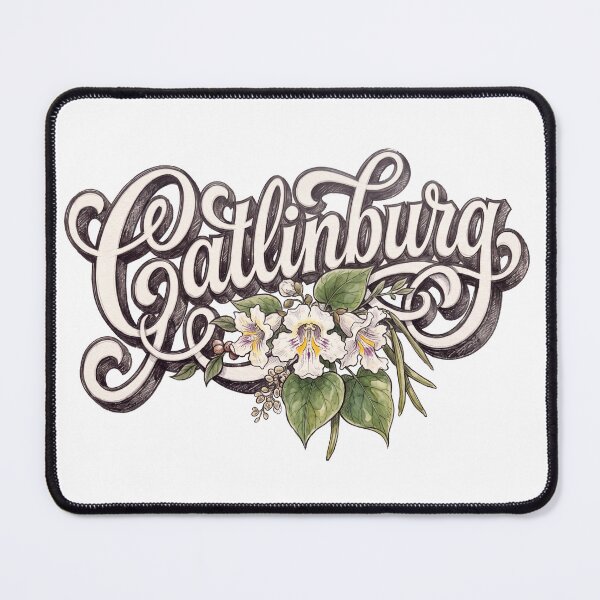 Item preview, Gatlinburg Tennessee Vintage Floral Lettering designed and sold by castillomiami.
