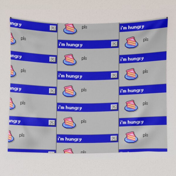 Item preview, hungry error message!! designed and sold by PLANET-VEE.