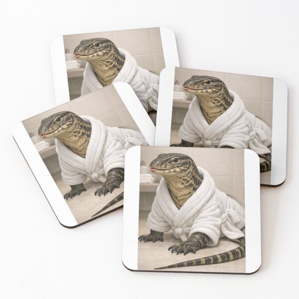 Item preview, Cozy Bathrobe Nile Monitor designed and sold by Sillytoe.