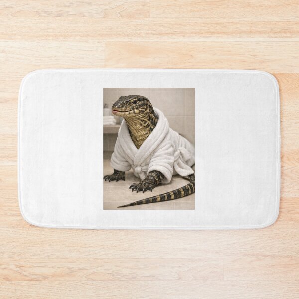 Item preview, Cozy Bathrobe Nile Monitor designed and sold by Sillytoe.