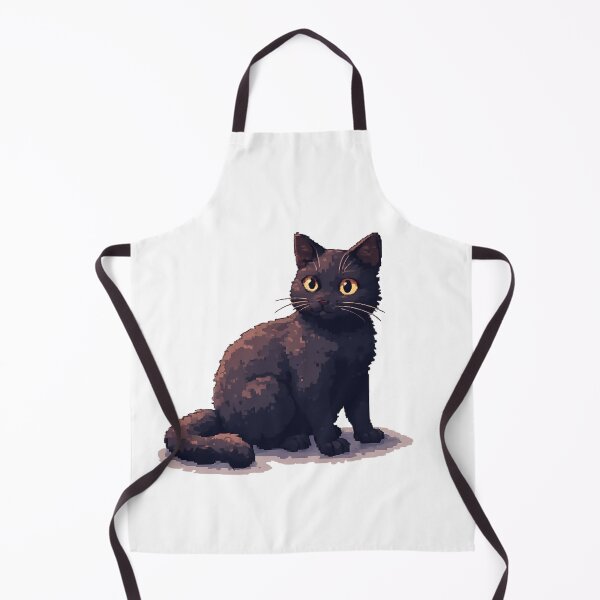 Item preview, Cozy Retro Pixel Art Black Cat - Vintage 8-Bit Feline Aesthetic designed and sold by thepixelcloset.