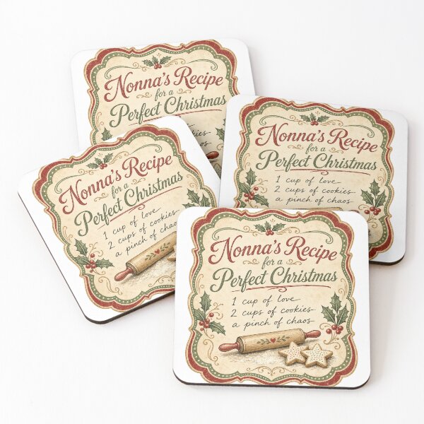 Item preview, Nonna's Recipe for a Perfect Christmas Vintage Recipe Card designed and sold by BoosterShop.