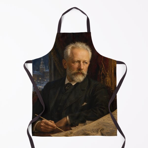 Item preview, Russian Romantic: Tchaikovsky Vintage Oil Painting - Ballet & Symphony Master designed and sold by DoReMiStudio.