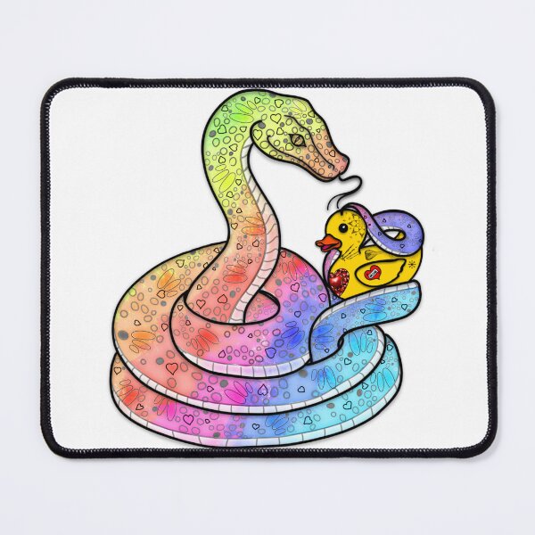Item preview, White Rubber Ducky Snake designed and sold by A-Bee-444.