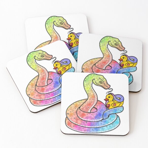 Item preview, White Rubber Ducky Snake designed and sold by A-Bee-444.