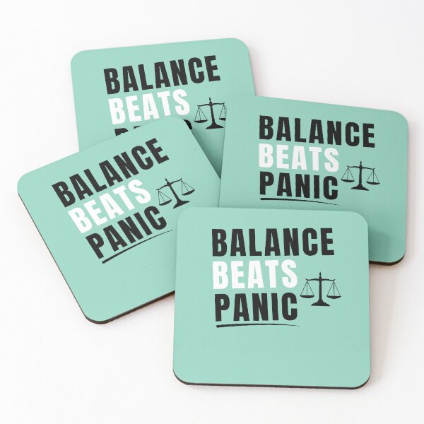 Item preview, Balance Beats Panic | Finance Professional Typography Tee | Calm Under Pressure Accountant Shirt designed and sold by FCA SIR MERCH .