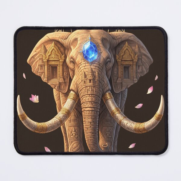 Item preview, Ancient Sandstone Elephant Guardian | Celestial Temple Protector designed and sold by Origamoart.