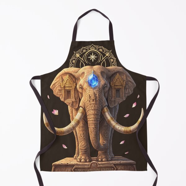 Item preview, Ancient Sandstone Elephant Guardian | Celestial Temple Protector designed and sold by Origamoart.
