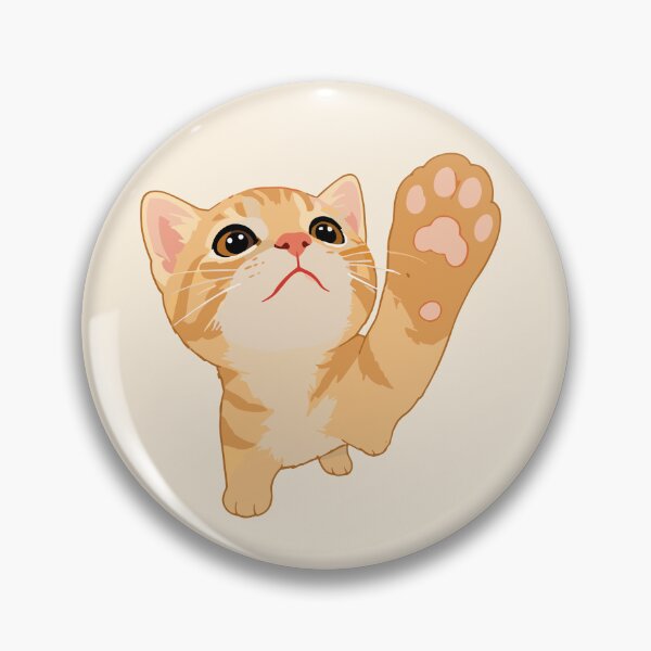 Item preview, Cute Waving Ginger Kitten - Playful Orange Tabby Cat Art designed and sold by arfindo-indra.