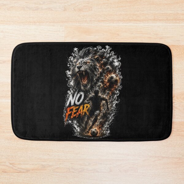 Item preview, No Fear Lion Football Graphic T-Shirt designed and sold by LegendCourt.