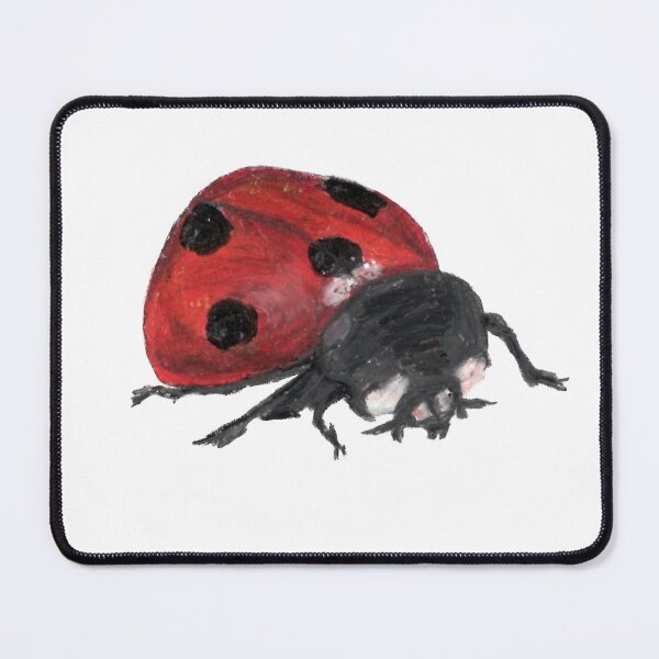 Item preview, Oil Pastels Ladybug Illustration designed and sold by threeseedscreate.