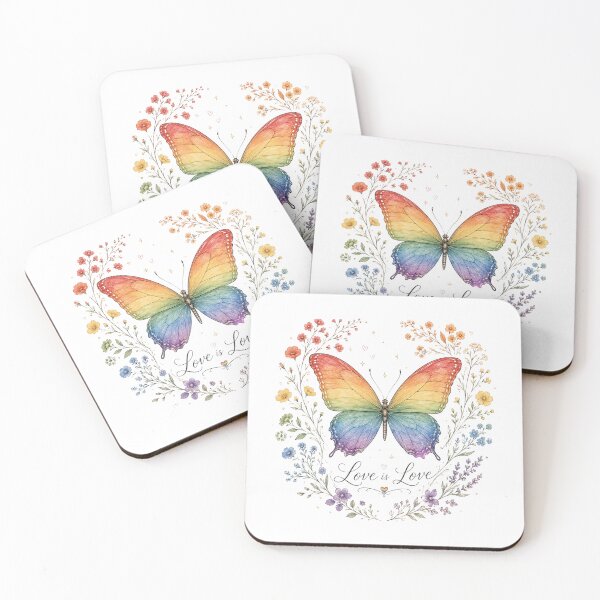 Item preview, Rainbow Butterfly Pride Flowers Design designed and sold by NeoSakura.