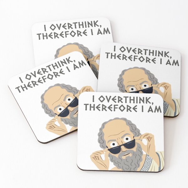Item preview, I Overthink Therefore I Am designed and sold by Gkinoki.