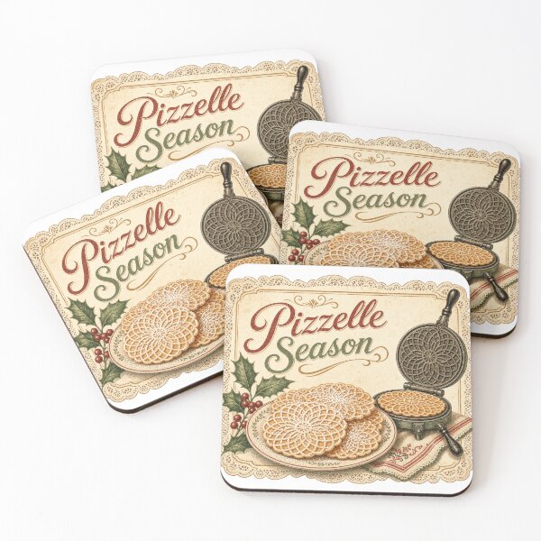 Item preview, Pizza Season Vintage Italian Christmas Waffles designed and sold by BoosterShop.