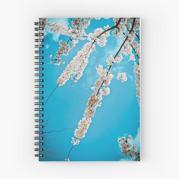 Item preview, White cherry blossoms in the blue sky  designed and sold by Shutterbird Robyn Joyce Photography.