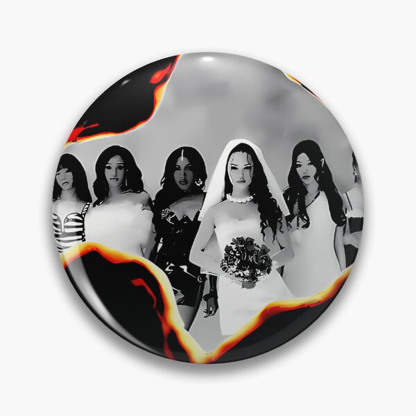Item preview, Burning Photo Girl Band designed and sold by cosmicCryptidCo.