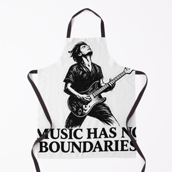 Item preview, Music Has No Boundaries | Electric Guitar Player Graphic Tee | Rock Music Art designed and sold by SamiOmar94.