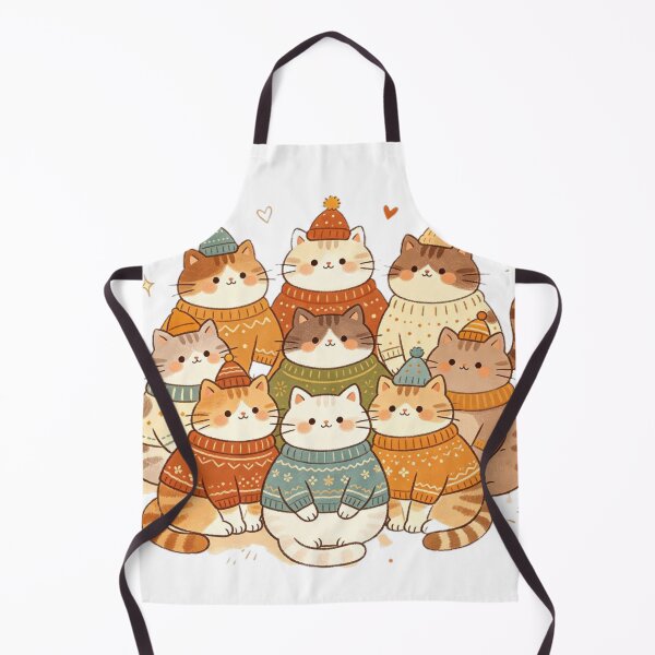 Item preview, Cute Winter Cats in Sweaters designed and sold by MyCalmDraw.