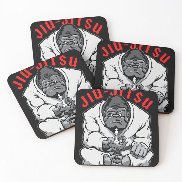 Item preview, Jiu-Jitsu Gorilla Strategic Chess Master designed and sold by ALYGADesign.