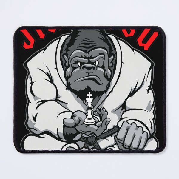Item preview, Jiu-Jitsu Gorilla Strategic Chess Master designed and sold by ALYGADesign.
