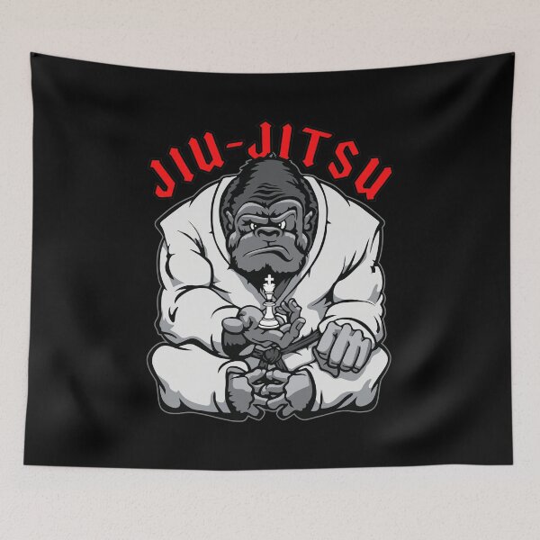 Item preview, Jiu-Jitsu Gorilla Strategic Chess Master designed and sold by ALYGADesign.