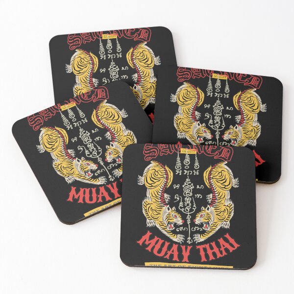Item preview, Traditional Muay Thai Sak Yant Twin Tigers designed and sold by ALYGADesign.