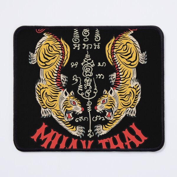 Item preview, Traditional Muay Thai Sak Yant Twin Tigers designed and sold by ALYGADesign.