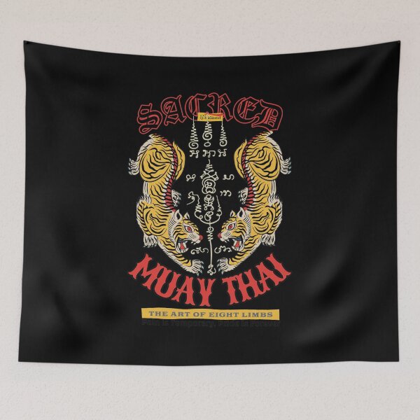 Item preview, Traditional Muay Thai Sak Yant Twin Tigers designed and sold by ALYGADesign.