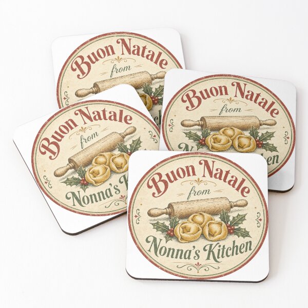 Item preview, Buon Natale from Nonnas Kitchen Vintage Emblem designed and sold by BoosterShop.