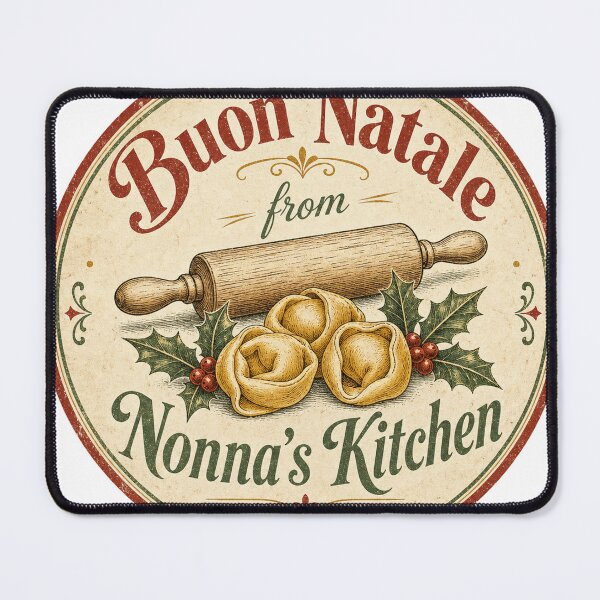 Item preview, Buon Natale from Nonnas Kitchen Vintage Emblem designed and sold by BoosterShop.