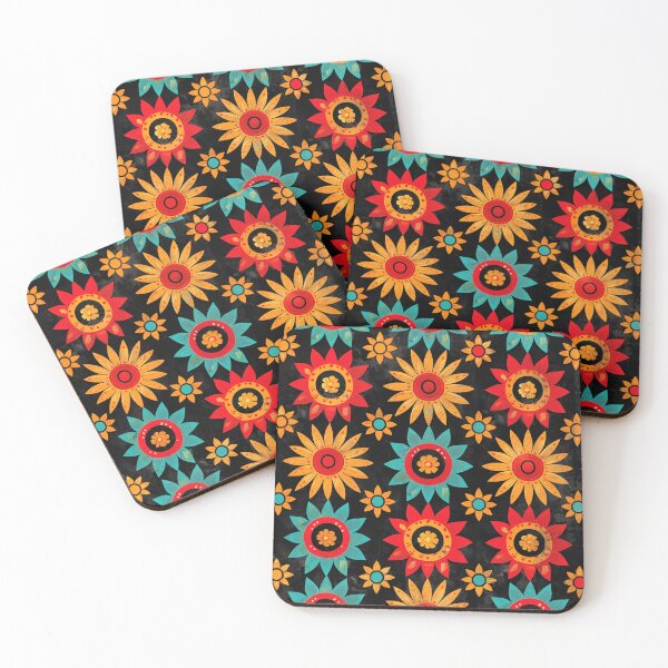 Item preview, Mexican-Style Blue, Yellow, And Red Floral Design  designed and sold by DEC02.