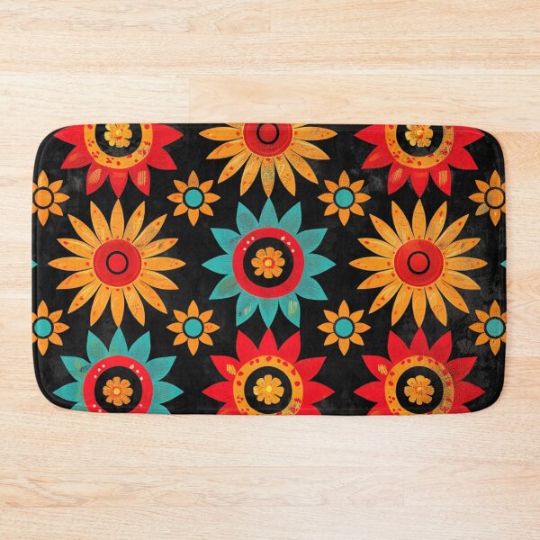 Item preview, Mexican-Style Blue, Yellow, And Red Floral Design  designed and sold by DEC02.