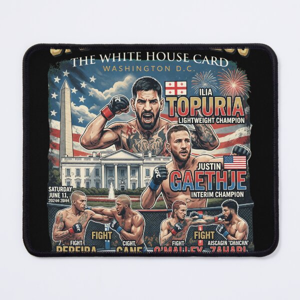 Item preview, UFC Freedom 250 White House Card MMA Poster designed and sold by ALYGADesign.