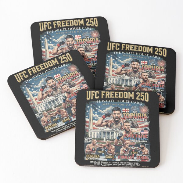 Item preview, UFC Freedom 250 White House Card MMA Poster designed and sold by ALYGADesign.
