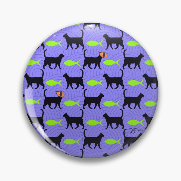 Item preview, Pattern Halloween - cats and fishes designed and sold by DiFraia Studio.