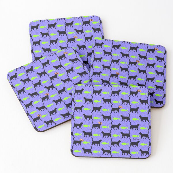 Item preview, Pattern Halloween - cats and fishes designed and sold by DiFraia Studio.