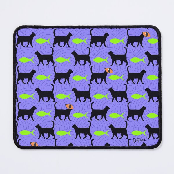Item preview, Pattern Halloween - cats and fishes designed and sold by DiFraia Studio.