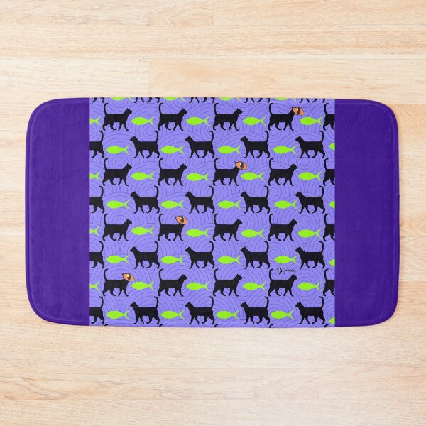 Item preview, Pattern Halloween - cats and fishes designed and sold by DiFraia Studio.