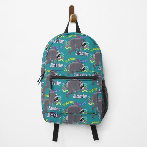 Item preview, Jimothy Raccoon Be Yourself. Stay Weird. Cute Colorful Groovy Design designed and sold by LibrarianLauren.