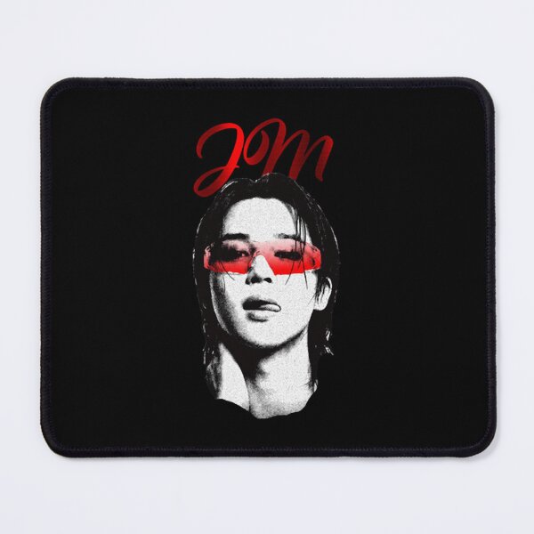 Item preview, Funny BTS Jimin Red Sunglasses Tongue Out JM Cyberpunk Meme designed and sold by NeviProski.