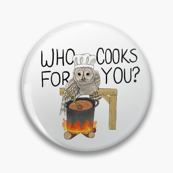 Item preview, Barred owl chef designed and sold by SlugsNeedHugs.