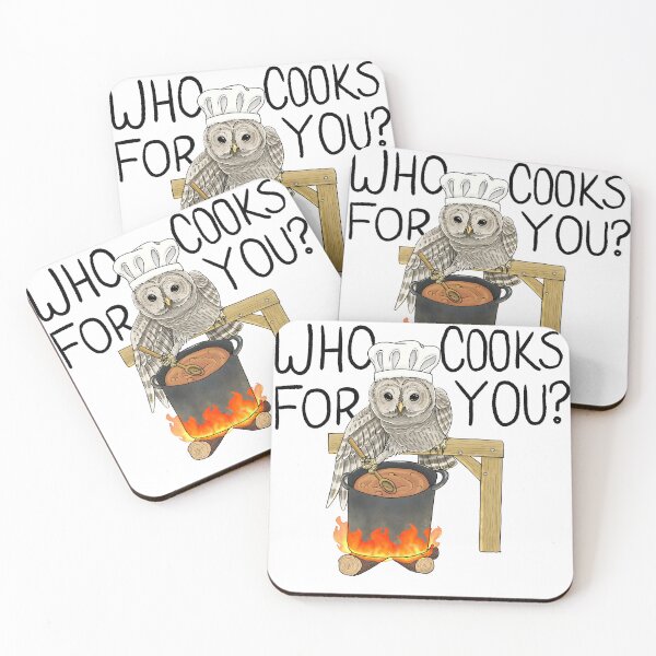 Item preview, Barred owl chef designed and sold by SlugsNeedHugs.