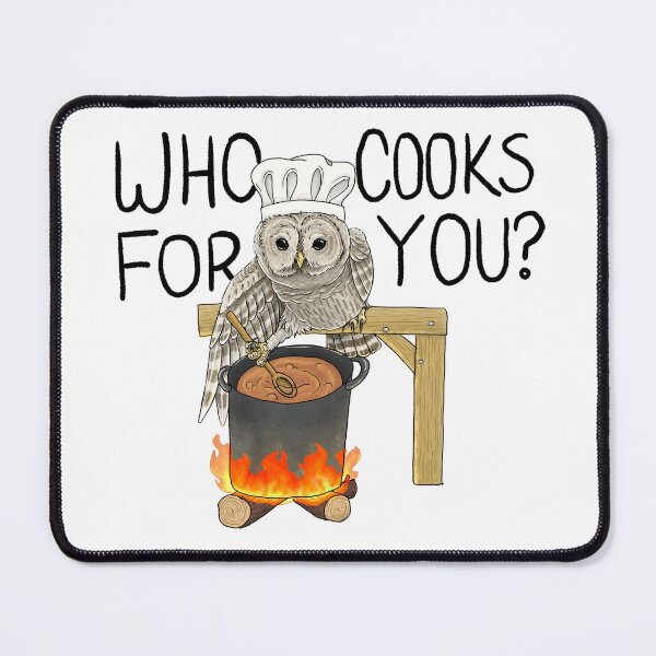 Item preview, Barred owl chef designed and sold by SlugsNeedHugs.