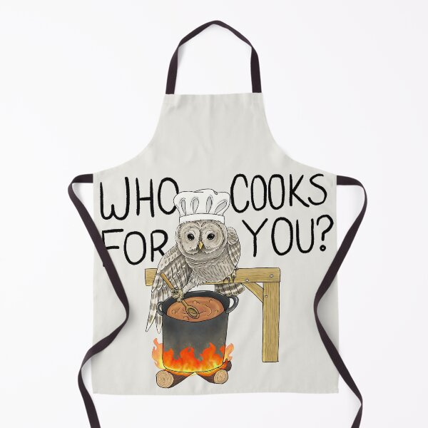 Item preview, Barred owl chef designed and sold by SlugsNeedHugs.