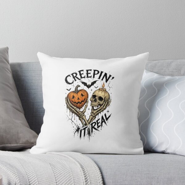 Item preview, Creepin Hexy Skeleton Pumpkin Halloween Vintage Gothic Spooky Art designed and sold by kiralynstration.