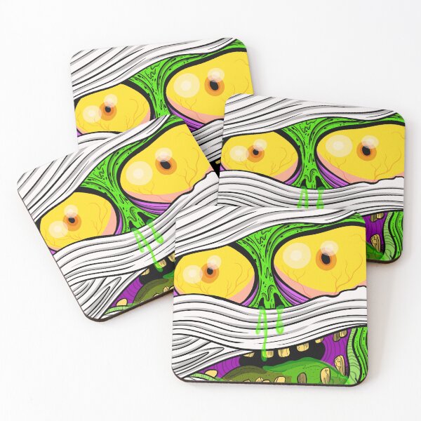 Item preview, Peekaboo Mummy Zombie | Creepy Halloween Monster Illustration designed and sold by Let There Be Art Studio.